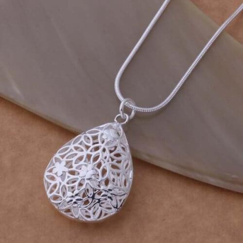 AN694 Hot sterling Necklace fashion jewelry pendant Hollow out heart X /hcqaptxa bhcajyja silver color