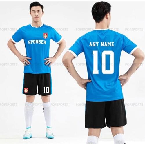 Free socks DIY football jersey short sleeve t shirt custom soccer training suits plus size