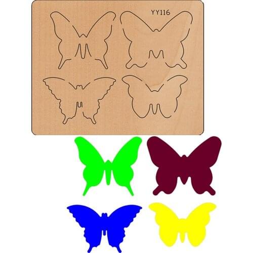 Butterfly YY116 YY Wooden Mold Cutting Dies Suitable For Market General Machines