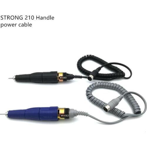 Strong210 102L Handle Power Cord Electric Manicure DrillingAccessory Electric Nail Drilling Used in FORTE 210 90 204 Sander Tool
