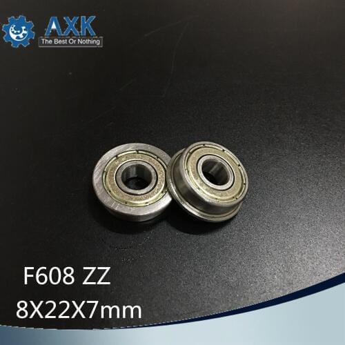 F608ZZ Bearing ABEC-5 (10PCS) 8*22*7 mm Flanged F608Z Ball Bearings F608 ZZ