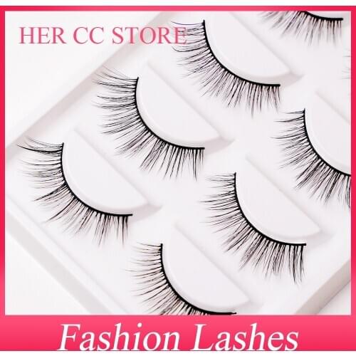 INDIVIDUAL PACKING 5PAIRS FASHION EYELASHES 0.07mm 3D SOFT DRAMATIC NATURAL THICK FALSE EYELASHES HIGH QUALITY MAKUP（D6)