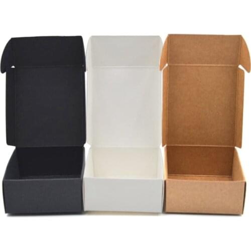 8*8*4cm Cardboard Kraft Paper Box Gift Box Wedding Favors Candy Box Marriage Embalagem Cartons Caixa Presents Soap Packing