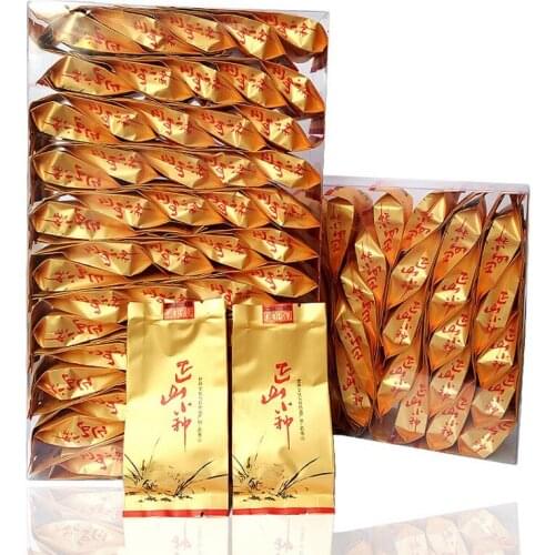 Chinese Lapsang Souchong Black Tea 32 bags ZhengShanXiaoZhong Superior Oolong Tea Lose Weight Tea