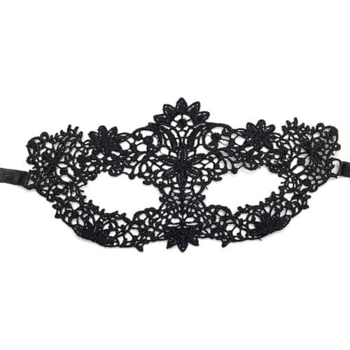 New Sexy Product For Women Black Lace Eye Mask Hollow Out Halloween Cosplay Erotic Sexy Mask Blindfold Blinder Bdsm 1PC