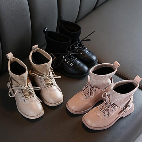 Fashion Toddler Infant Kids Baby Girl Shoes Autumn Winter Princess Shoes Boots Casual Leather Girl Boots Outdoor Shoes
