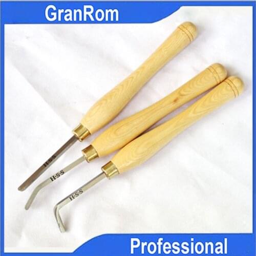 Vase Hollowed Knife Sets High Speed Steel Woodworking Lathe Knife Progressive Hollowing Tool DIY Turning Tool Lathe Cutter