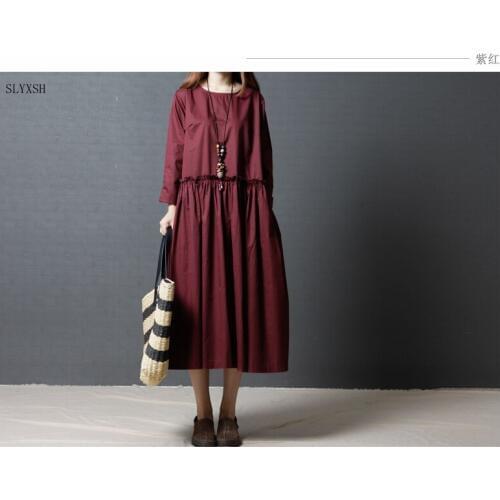 New Maternity Dress For winter Autumn Long Sleeve Dresses Pregnant Women Clothes loose Pregnancy Clothing Plus Size