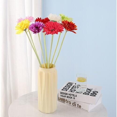 New Single Gerbera Flower Simulation Flower Sunflower Fake Bouquet Home Decoration Party Gerbera
