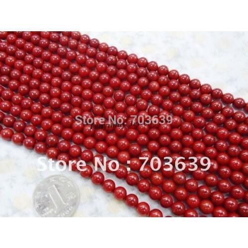 Wholesale 5 strands 8mm natural coral loose beads for jewelry DIY, coral beads accessory