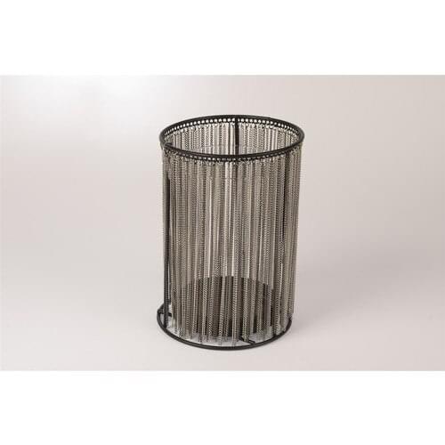 Mikasa Moor Black Silver Chain Candle holder 12x17 cm