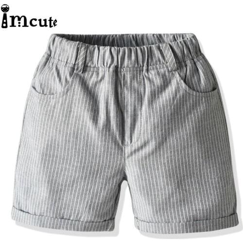 Imcute 2020 Kids Baby Boys Shorts 2020 Summer New Striped Casual Toddler Children Boy Fashion Travel Short Trouser 2-8 Years