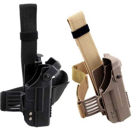 Tactical Pistol Glock 17 22 Drop Leg Thigh Gun Holster Platform Military Army Airsoft Hunting Paintball Shooting Gun Accessories