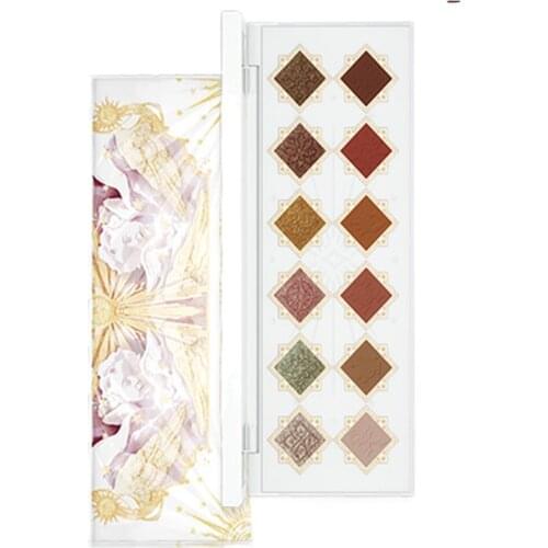 Cy Flower Knows Little Angel Twelve Colors Eye Shadow Plate Shimmer Matte Easy to Smudges Free Shipping