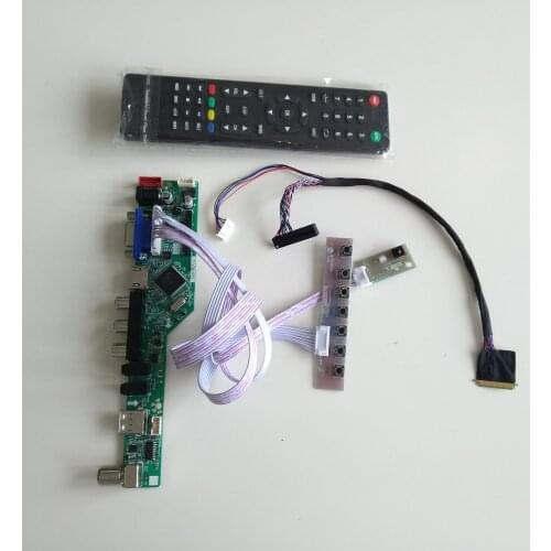 TV AV VGA USB AUDIO LCD LED Controller Board kit display For N156BGE-L21 1366X768 panel Screen monitor