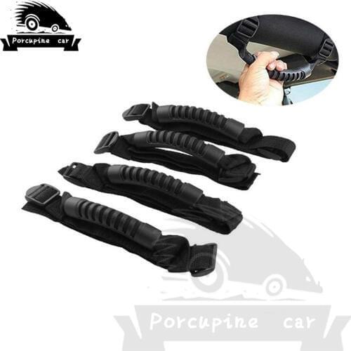 2pcs New Multi-Purpose Interior Roof Back Car Seat Anti Slip Handlebar Handle Handrail For Jeep Wrangler For Car Accessories