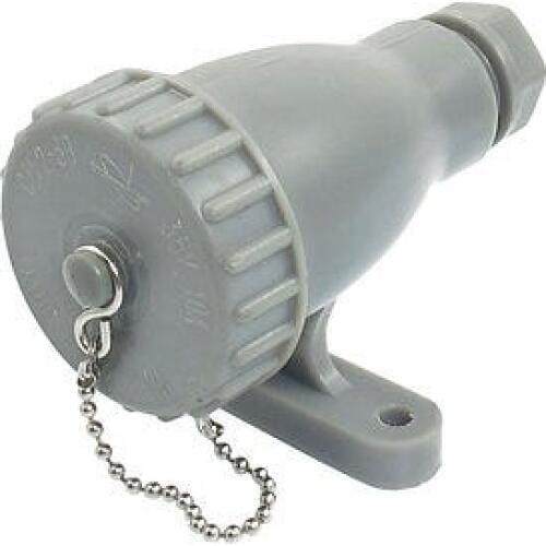 125VAC 10A 2P Outdoor Mounted CZF2-3B Marine Socket Gray w Cover