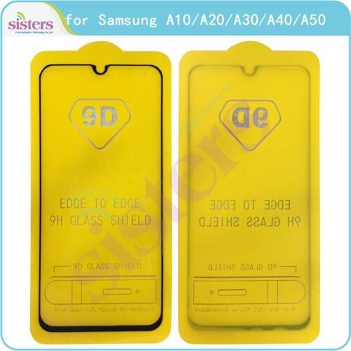 For Samsung A10 A20 A30 A40 A50 Screen Protector 9D Tempered Glass Film Ultra-thin for Samsung A50 Toughened Glass Transparent