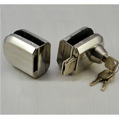 Stainless Steel Glass Door Clamp Lock(3 Computer Keys)