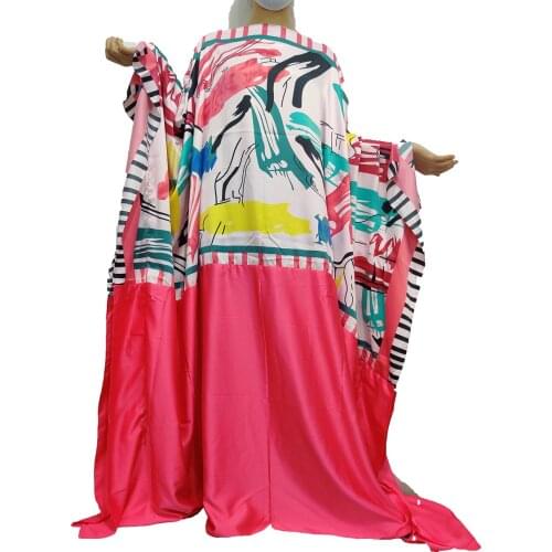 Winni Traditional 2021 Summer Loose Batwing Sleeve vetement femme 2021 Maxi Dress Dashiki Plus Size African Dresses For Women