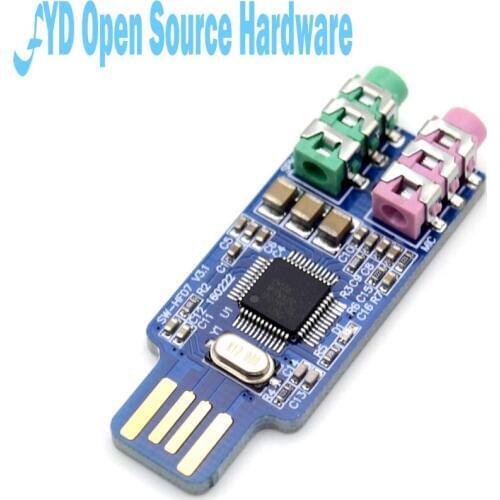 1pcs High Quality CM108 USB Drive Free Sound Card Laptop Computer External Sound Card Module