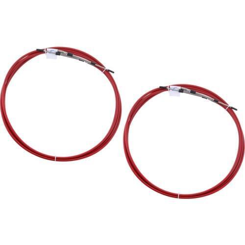 2pcs Red Throttle Shift Remote Control Box Cable For Yamaha Outboard 21 FT