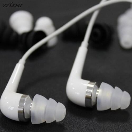 3 Pairs Three Layer Silicone In-Ear Earphone Earbuds 3 Sizes/Lot Headset Eartips Earplug Ear Pads