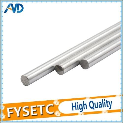 3pcs/lot 3D Printer Smooth Rod Pack Prusa i3 OD 8mm Length 20mm 320mm 350mm 370mm Linear Shaft Optical Axis Chrome Plated