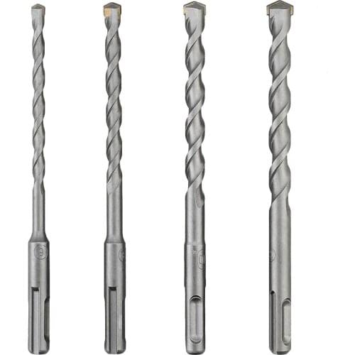 4PCS multifunctional alloy spiral drill bit concrete stone brick drill bit power tool accessories size 6/8/10/12mm drill bit kit