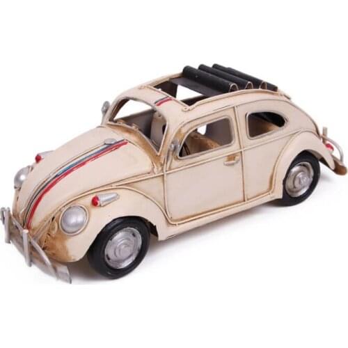 Antique Decor Metal Vintage Car Clasical Creative Desktop Trinket Miniature Gift Nostalgic Handmade Hand Painted Art Quality