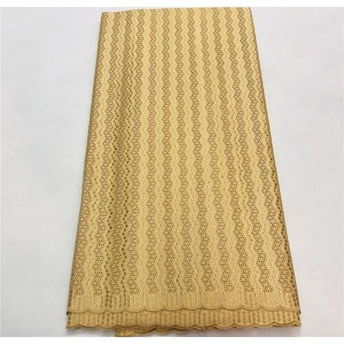 5yard Swiss lace fabric 2021 latest heavy beaded embroidery African cotton fabrics Swiss voile lace popular Dubai style