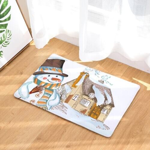 CAMMITEVER Cartoon Christmas Trees Snowman Dinosaur Deer Mat Bedroom Area Rugs Lovely Carpets for Living Room