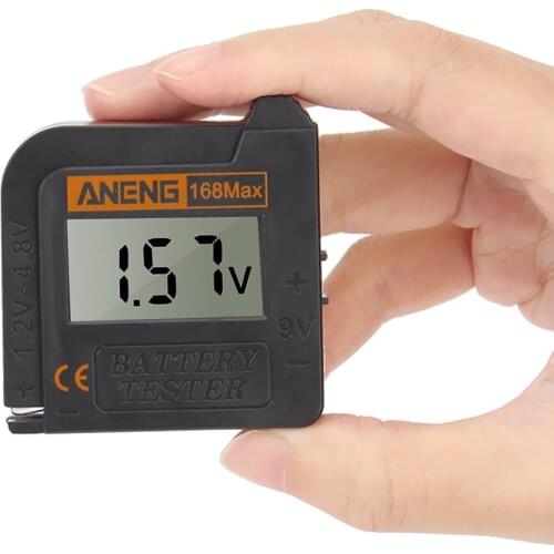 Digital Lithium Battery Capacity Tester AAA AA Button Cell Universal Test 168Max Display Check Checkered load analyzer