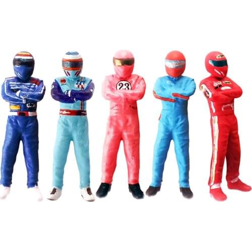 Diorama Character 1:64 Scale Painted People Figure Racer Doll Character Scene