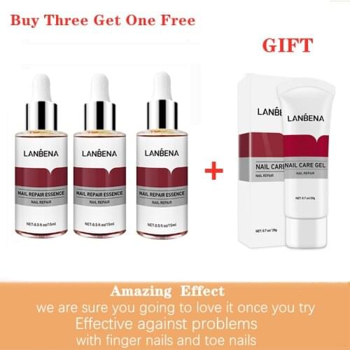 LANBENA Nail Care Essence Fungal Nail Repair Remove Onychomycosis Toes Athletes Foot Hand And Foot Skin Care3pcs+ Nail CareGel