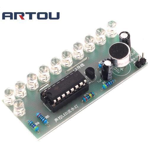 Voice-activated LED Water Light Kit CD4017 Lantern Control Fun Electronic Production Teaching Training Diy Electronic Kit Module