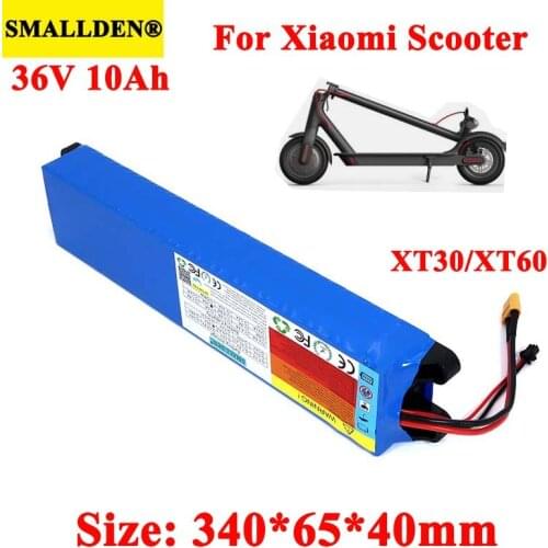 SMALLDEN 36V 10Ah 18650 lithium battery pack For Xiaomi M365 Foldable Smart Electric Scooter Mi Light Skateboard Power Supply