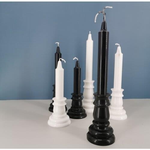 LOVE'N LV564Z European style church top Candlestick European style Candlestick church top two petal mold manual DIY Candle Mold