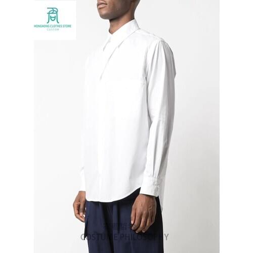 M-6XL! Large size shirt 2020! Original design mens shirt fashion retro simple dark mens wear