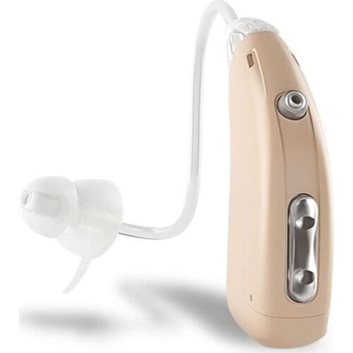 Mini Small Invisible Rechargeable Hearing Device Noise Reduction Sound Amplifier with Recharging Base For the Elderly