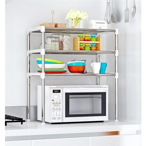 Multi-functional Kitchen Storage Shelf Rack Microwave Oven Shelving Unit Storage Racks Office Shelving Bathroom Holders