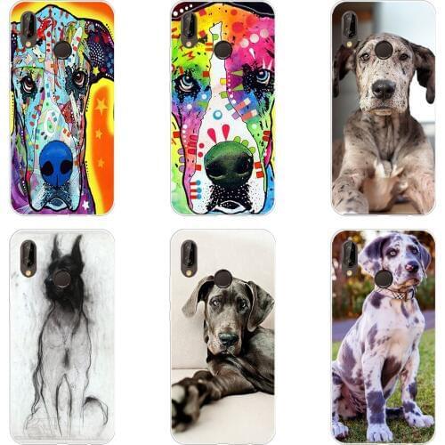 97H Great Dane Soft Silicone Tpu Cover Case for huawei Nova 3 3i p smart