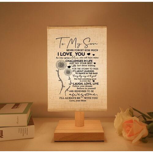 Mom To My Son Graduation Birthday Present Send Reading Lights, Booklights He Will Continue Beautiful Gift Forever And Always