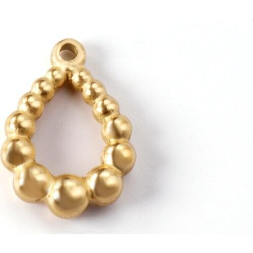 ASON 10pcs/lot Large And Small Steel Ball Pendants Stainless Steel Gold Charms Wholesale Necklaces Earrings DIY Jewelry Making