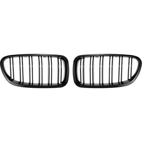 Grill Grille Gloss Black Kidney Sport for BMW F10 F18 F02 F11 M5 10-15 Dual Slat