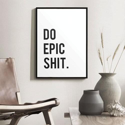 Nordic Poster Minimalist Black White Canvas Painting Fashion Quote Modern Print Wall Picture For Living Bedroom Home Decor