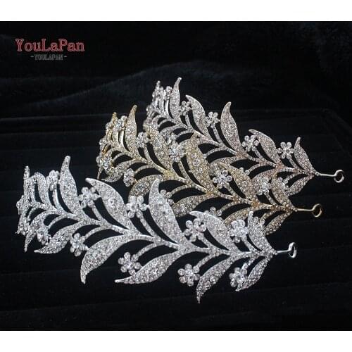 TOPQUEEN HP326 Zirconia Wedding Tiara for Bride Princess Tiara Headband Bridal Crown Bridal Hair Accessories for Women Tiara