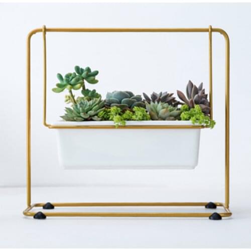 Vase Home Decorations Living Room Decoration Accessories Vintage Wall Planter Bathroom Decor Maison Simple Ceramic Nordic Square