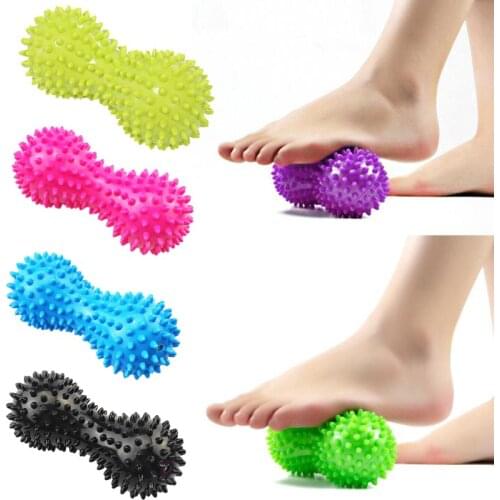 Yoga Peanut Ball Fitness Massage Ball Exercise Massage Relax Balls PVC Yoga Supplies with Thorns Workout Peanut Ball Whole Body