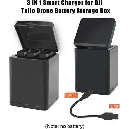 Battery Charger Box 3 Charging Slots Case Intelligent Flight Drone Quadcopter Accessories PUO88